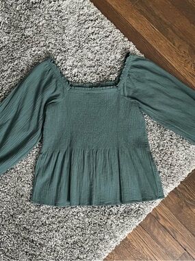 Madewell lucie peplum top